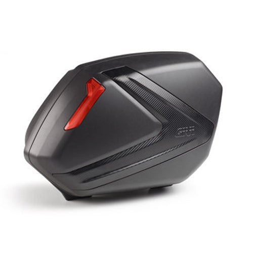 V37 SIDE CASES 37L PAIR BLACK RED LENS V37NNA image 1