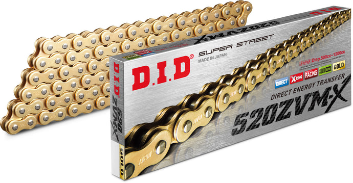 SUPER STREET 520ZVMXG-160L X-RING CHAIN GOLD 520ZVMXG160Z image 1