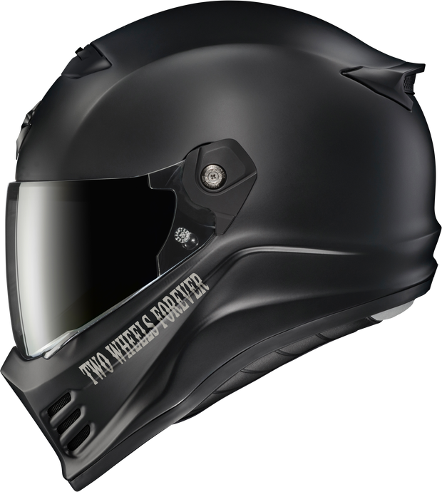 COVERT FX FULL FACE HELMET VTWIN VISIONARY MATTE BLACK LG CFX-1105 image 1