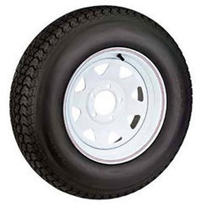 480 X 8 (B) TIRE AND WHEEL IMPORTED 5 HOLE PAINTED