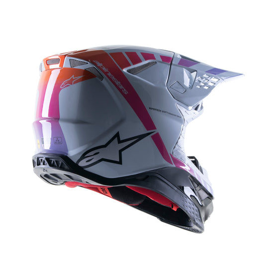 S-M10 LE DAYTONA 23 HELMET GREY/ORANGE FLUO/RHODAMINE LG 8302423-9243-L image 2