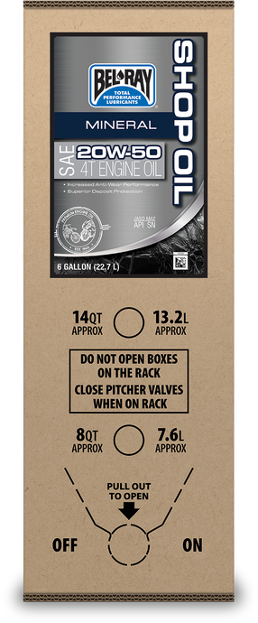 SHOP MINERAL ENGINE OIL 20W50 6 GAL BIB 301291150033 image 1