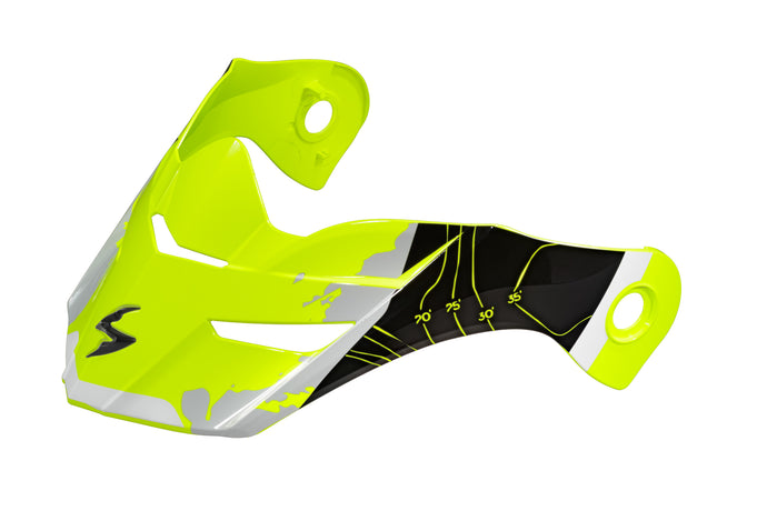 EXO-AT960 PEAK VISOR TOPOGRAPHIC HI-VIS/BLACK 52-960-07 image 1