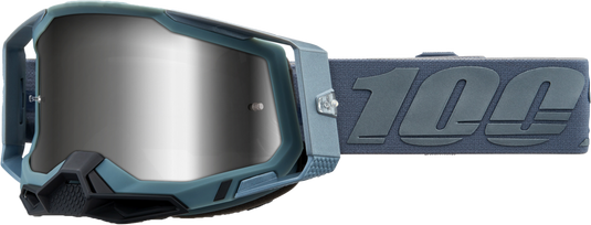 RACECRAFT 2 GOGGLE BATTLESHIP MIRROR SILVER LENS 50010-00017 image 1