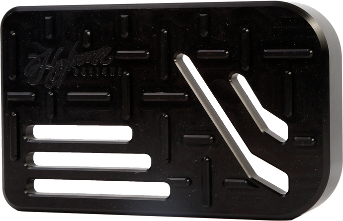 H/D BILLET BRAKE PEDAL PAD BLACK FLT HDB-1010B image 1