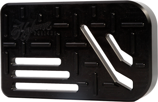 H/D BILLET BRAKE PEDAL PAD BLACK FLT HDB-1010B image 1