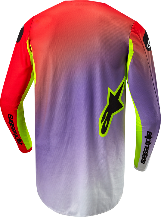 FLUID LUCENT JERSEY WHITE/NEON RED/YELLOW FLUO LG 3763724-2029-L image 2