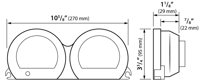 Load image into Gallery viewer, 4 PIECE BLUE LED GAUGES `14-22 FLHT FLHX FLTR BA064911 image 3
