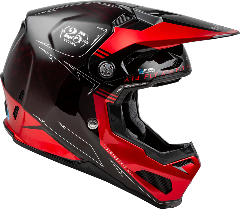 Load image into Gallery viewer, YOUTH FORMULA S CARBON LEGACY HELMET RED CARBON/BLACK YL 73-4447YL image 4
