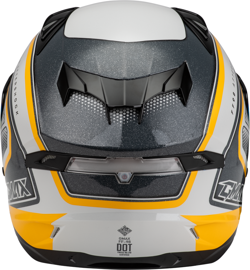 Load image into Gallery viewer, FF-98 AFTERSHOCK HELMET WHITE/METALLIC SILVER LG F19841036-ECE image 4
