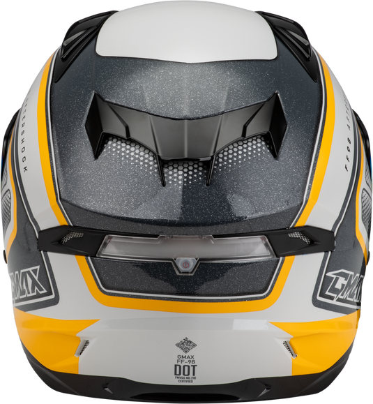 FF-98 AFTERSHOCK HELMET WHITE/METALLIC SILVER LG F19841036-ECE image 4