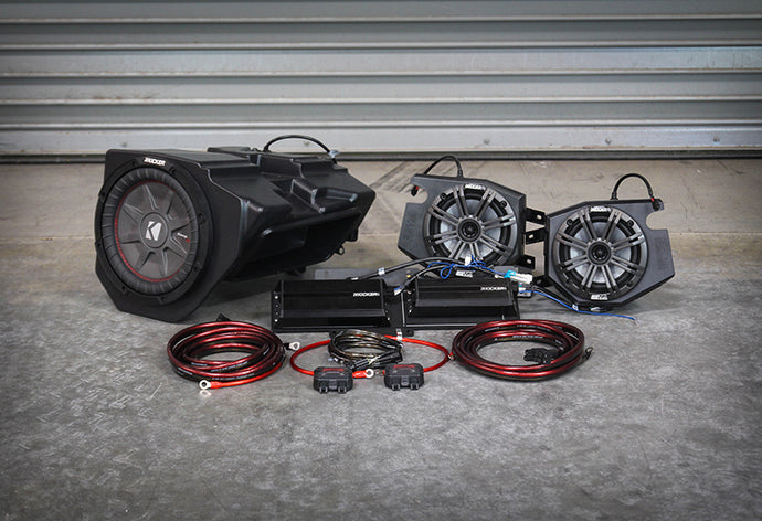 3 KICKER SPEAKER KIT RIDE COMMAND RZR DYNAMIX 2/4 RZ4-3KRC image 1