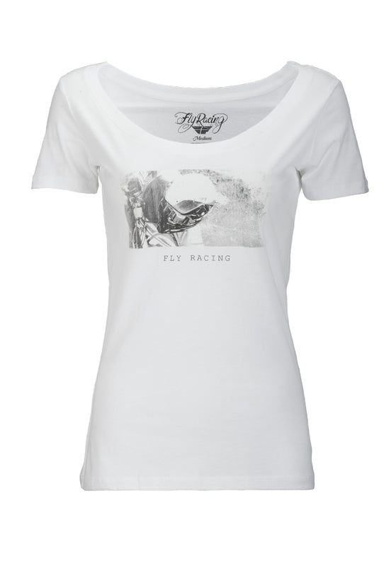 FLY WOMEN'S CREDIT TEE WHITE XL 356-0394X image 1