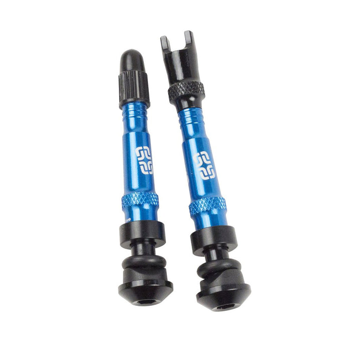 SET 2 ALUM TUBELESS VALVES BLUE TR1UNA-113 image 1
