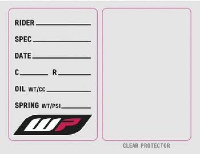 FACTORY EFFEX NA STICKERS WP SUSPENSION SPEC STICKER (3 PACK)