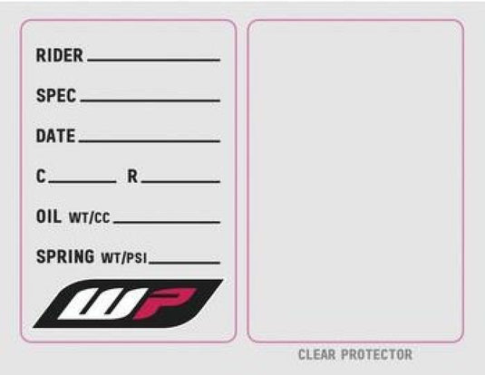 FACTORY EFFEX NA STICKERS WP SUSPENSION SPEC STICKER (3 PACK)