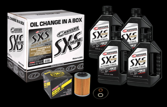 MAXIMA 10W-50 FULL SYNTHETIC OIL CHANGE KIT CAN-AM MAVERICK X3