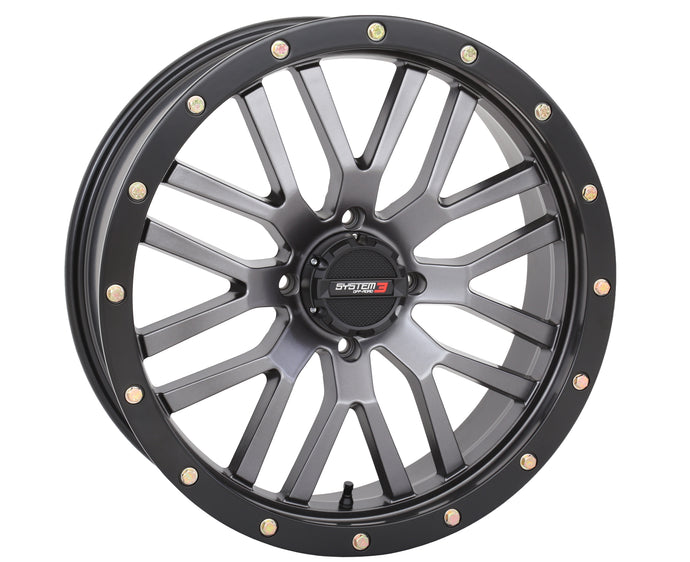 ST3 WHEEL 20X7 4+2.5 (+10MM) 4/137 MATTE GUNMETAL GREY/BLAC 20S3-1537 image 1