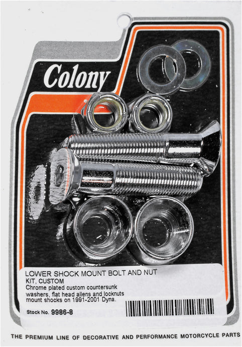 LOWER SHOCK MOUNT BOLT & NUT KIT 9986-8 image 1