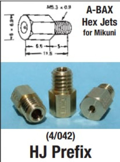 MIKUNI HEX JETS PKT OF 4