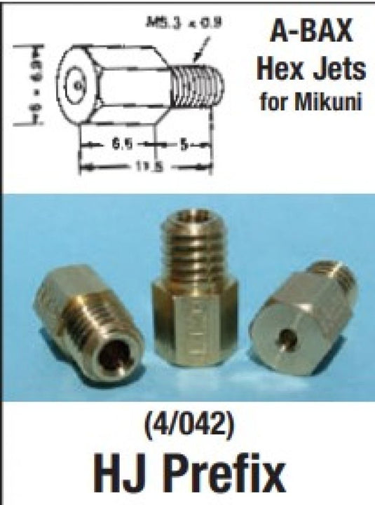 MIKUNI HEX JETS PKT OF 4