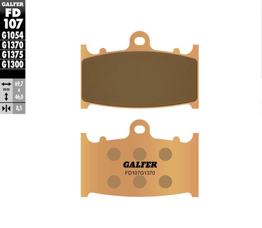 BRAKE PADS SINTERED FD107G1370 FD107G1370 image 1