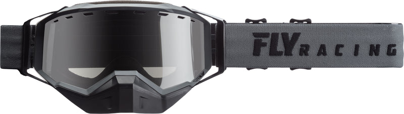 Load image into Gallery viewer, ZONE SNOW GOGGLE BLACK W/SILVER MIRROR ROSE LENS FLB-037 image 4
