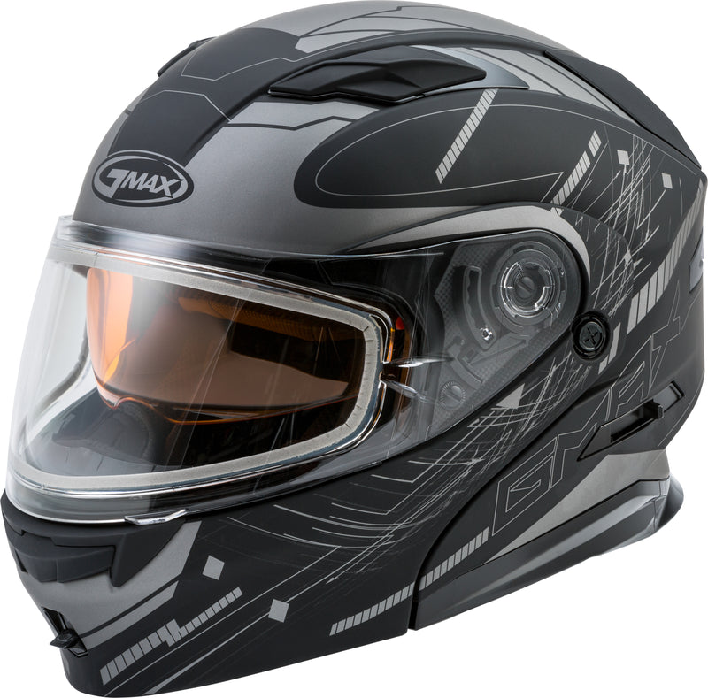 Load image into Gallery viewer, MD-01S MODULAR WIRED SNOW HELMET MATTE BLACK/SILVER XL G2011457D TC-17-ECE image 1
