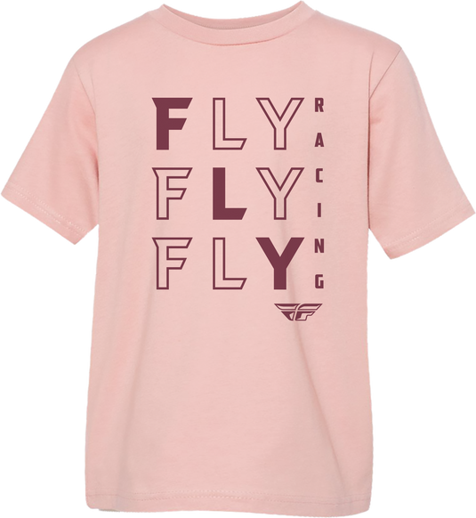 YOUTH FLY TIC TAC TOE TEE PEACH YL 356-0173YL image 1