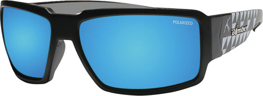 BOOGIE BOMB EYEWEAR MATTE BLACK W/ICE BLUE POLARIZED BG111-ICE-M image 1