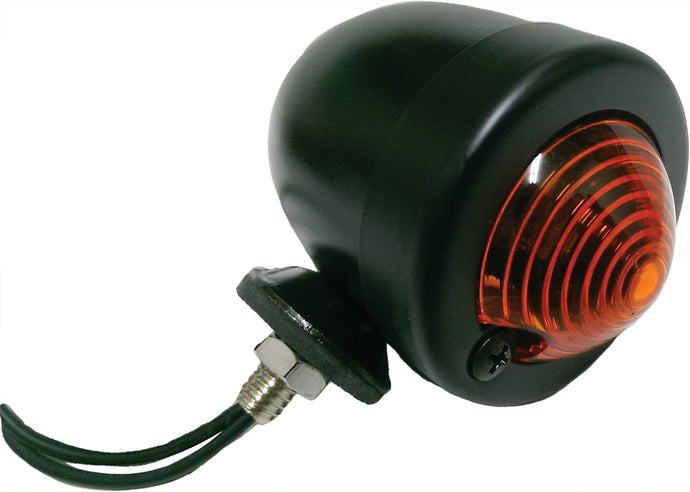 BULLET MARKER LIGHT BLACK AMBER LENS SINGLE FILAMENT 688065 image 1