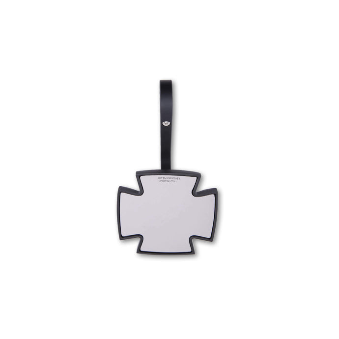 IRON CROSS BAR END MIRROR EACH BLACK 301-112 image 1