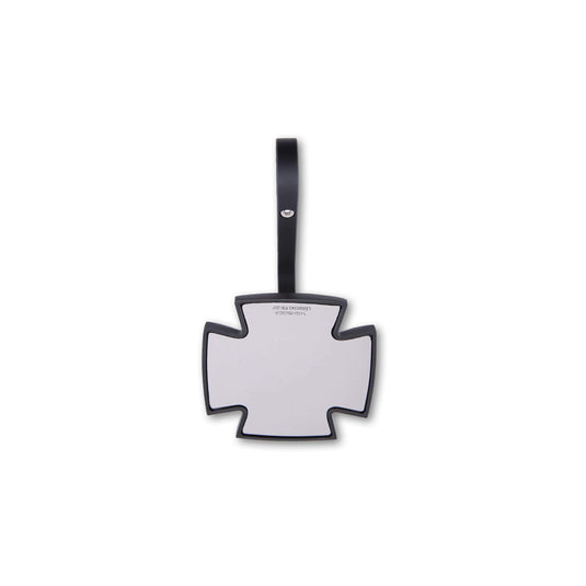 IRON CROSS BAR END MIRROR EACH BLACK 301-112 image 1
