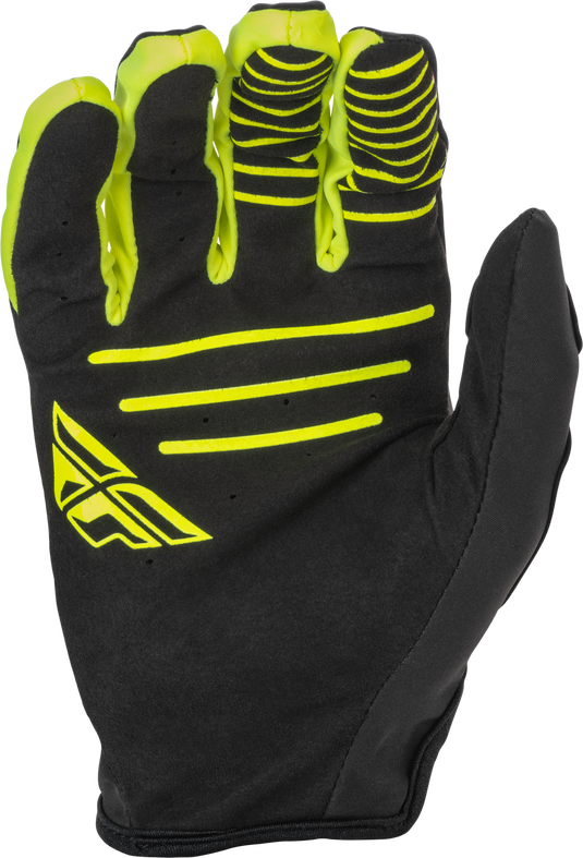 YOUTH WINDPROOF GLOVES BLACK/HI-VIS SZ 06 371-14206 image 2