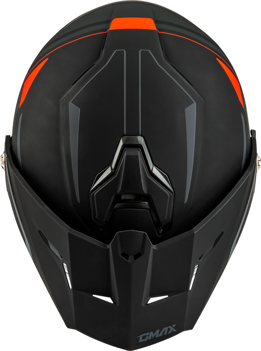 MD-74S SPECTRE SNOW HELMET W/ ELEC SHIELD MATTE BLACK/RED 2X M10742328 image 3
