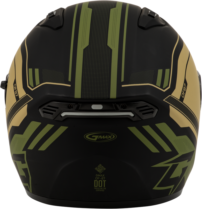 Load image into Gallery viewer, OF-87 DUKE HELMET W/LED LIGHT MATTE BLK/GREEN LG O1187226 image 5
