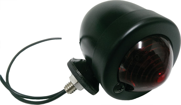 BULLET MARKER LIGHT BLACK RED LENS SINGLE FILAMENT 688063 image 1