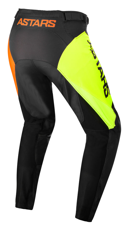 YOUTH RACER COMPASS PANTS BLACK/YELLOW FLUO/CORAL SZ 28 3742122-1534-28 image 2