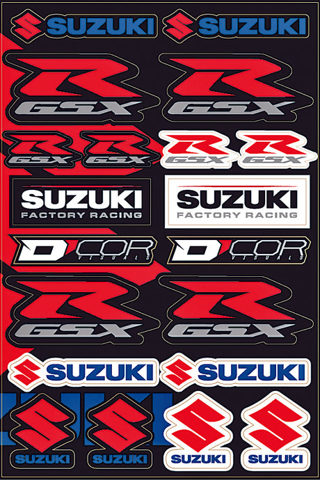 SUZUKI STREET DECAL SHEET 40-40-105 image 1