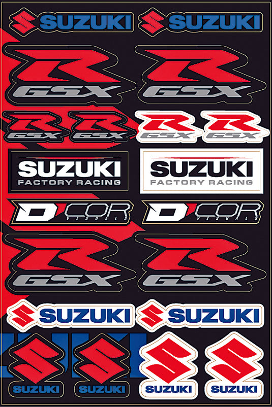 SUZUKI STREET DECAL SHEET 40-40-105 image 1