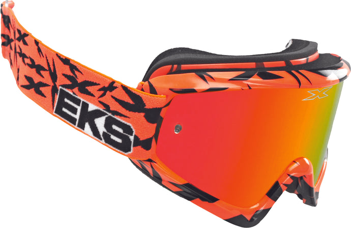 SCATTER-X GOGGLE FLO ORG/BLK W/RED MIRROR LENS 067-10625 image 1