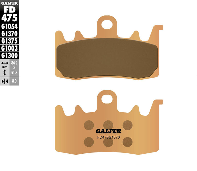 BRAKE PADS SINTERED FD475G1370 FD475G1370 image 1