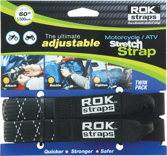 MOTORCYCLE STRAP BLACK/REFLECTIVE 18