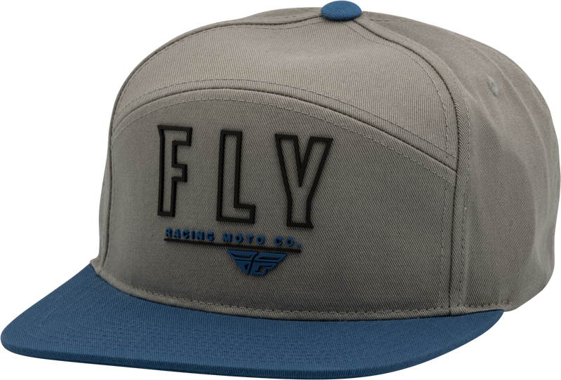 Load image into Gallery viewer, FLY SKYLINE HAT LIGHT GREY/BLUE 351-0027 image 1
