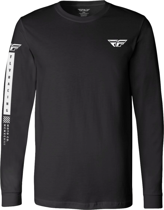 FLY TRIBE LONG SLEEVE TEE BLACK SM 352-4161S image 1