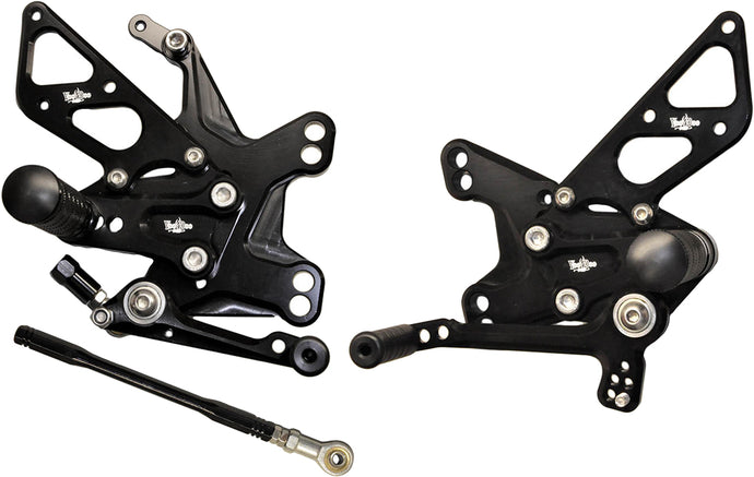 BILLET REAR SET BLACK VRD1321 image 1