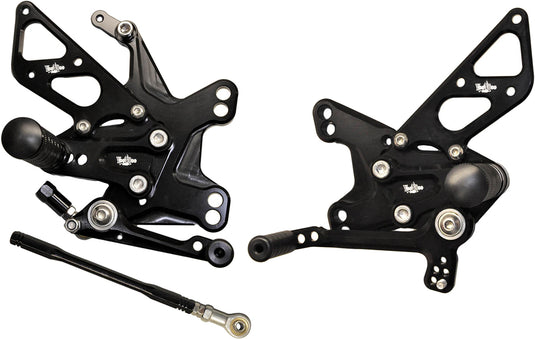 BILLET REAR SET BLACK VRD1321 image 1