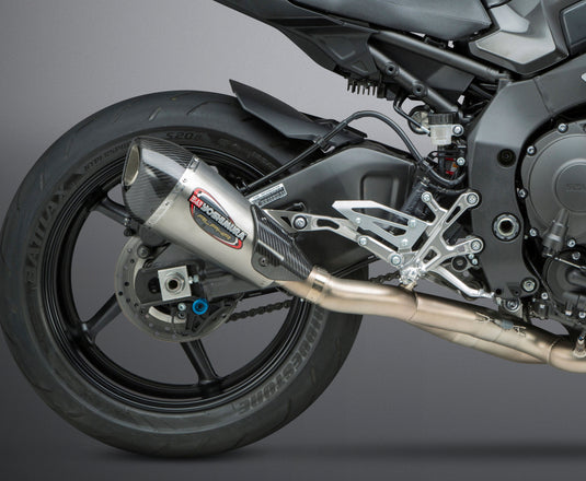 EXHAUST RACE ALPHA-T 3QTR SLIP-ON SS-SS-CF WORKS 13100CP520 image 1