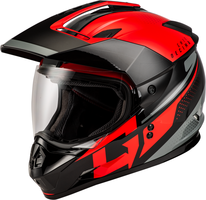 GM-11 DECIMA HELMET BLACK/RED/GREY SM A11161204 image 1
