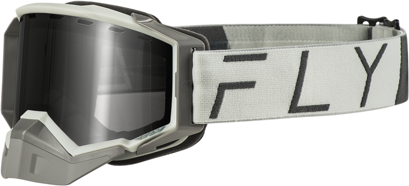 Load image into Gallery viewer, ZONE PRO SNOW GOGGLE GREY W/ SILVER MIR/PLRZD SMOKE LENS FLB-24ZP7 image 1
